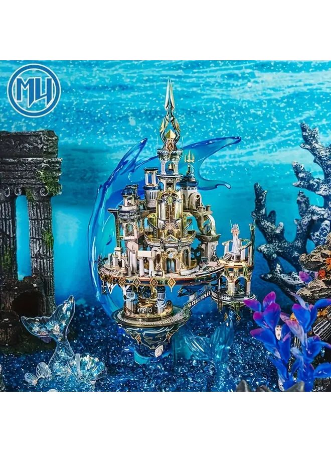 أتلانتس 3D لغز معدني طقم نموذج DIY موضوع المحيط الأزرق هدية إبداعية - Image 1